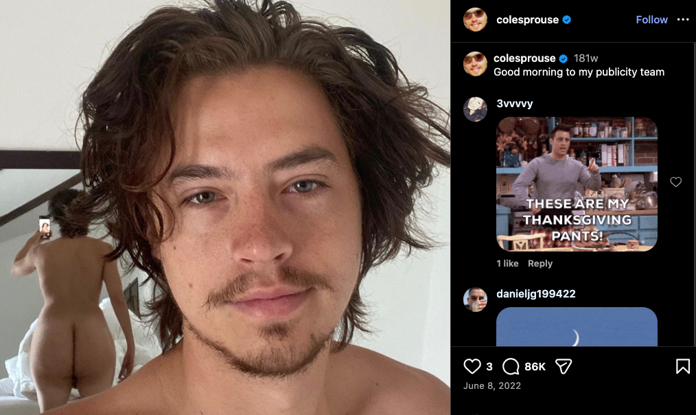 cole spouse nude instagram post 2022