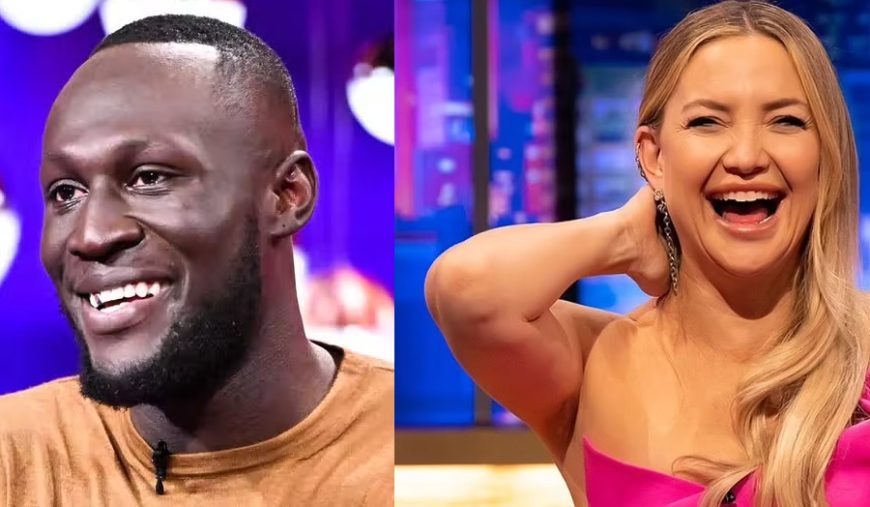 Stormzy Quizzes Kate Hudson On Filming Sex Scenes