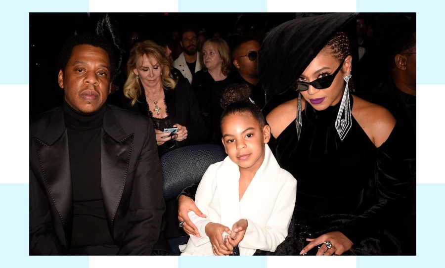 Beyonce with daughter Blue Ivy and Jay-Z