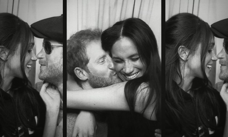 Still of Meghan Markle embracing Prince Harry in ‘Harry and Meghan’ trailer