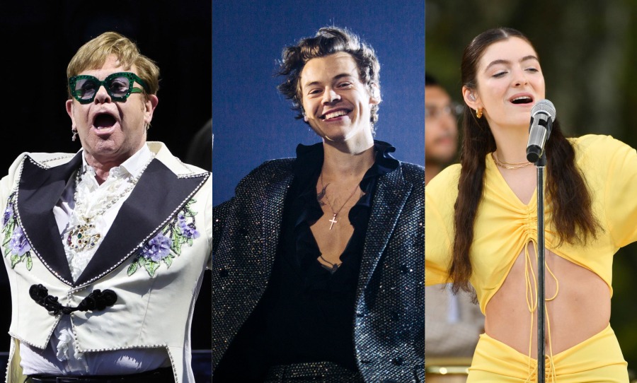 Elton John, Harry Styles and Lorde will all skip Tasmania on upcoming Australian tours. Credit: Theo Wargo/Getty Images; Handout; NDZ/Star Max/GC Images