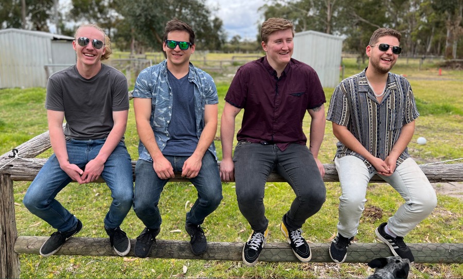 Press image of Perth band Ojay for new album 'The Ride'