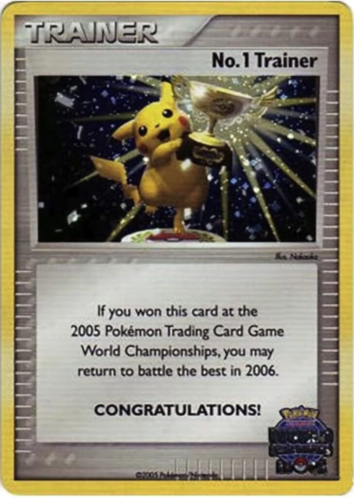 Number 1-3 Trainer/World Championship cards