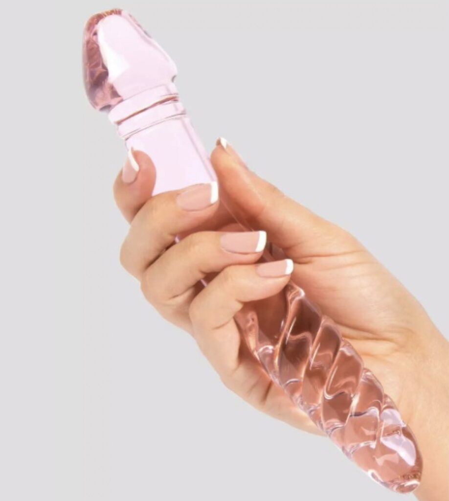  Icicles No 57 - Realistic Glass Double-Ended Dildo
