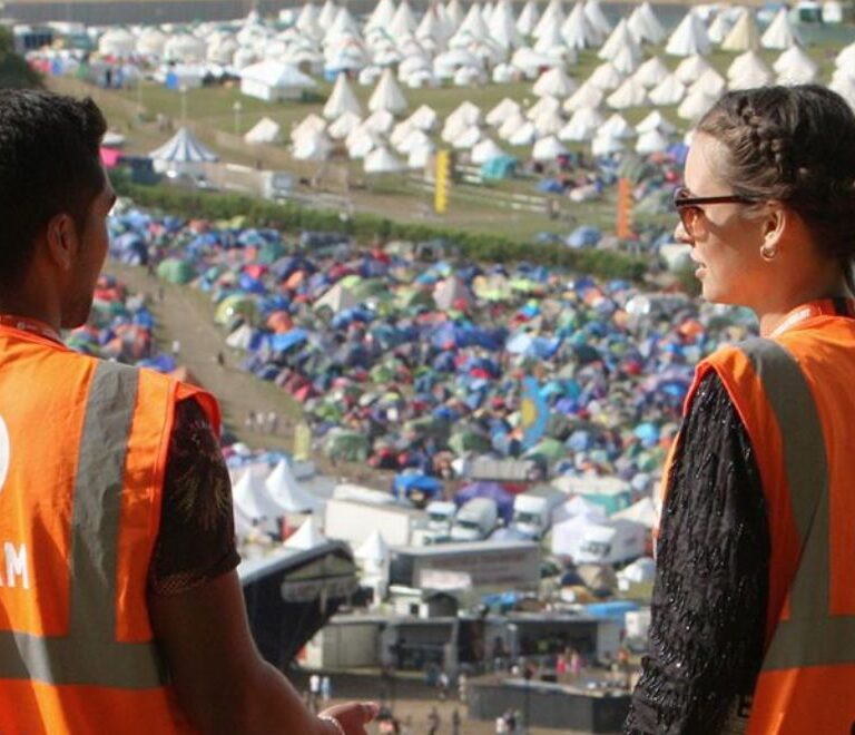 Image for article - Oxfam is calling for 8,500 volunteers to Glastonbury, Reading and other iconic festivals