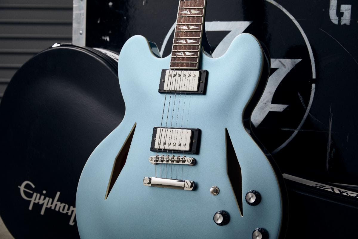 Dave Grohl and Epiphone have just launched a new semi-hollow guitar that aims to blend the rockers musical legacy with the classic ES-335 style