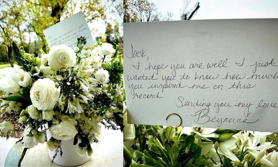 beyonce flowers to jack white