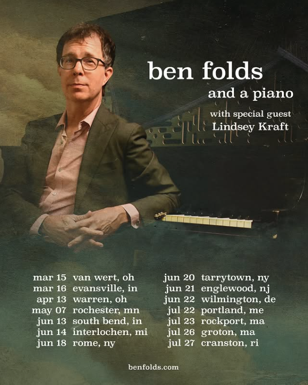 ben folds tour 2025 announce poster