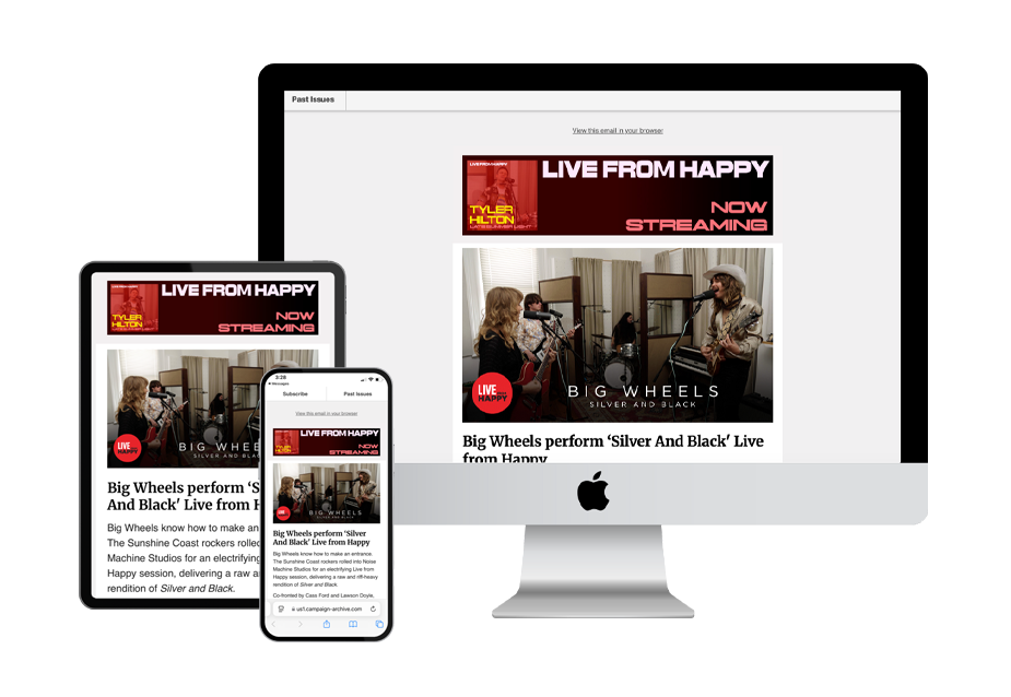 happy mag newsletter