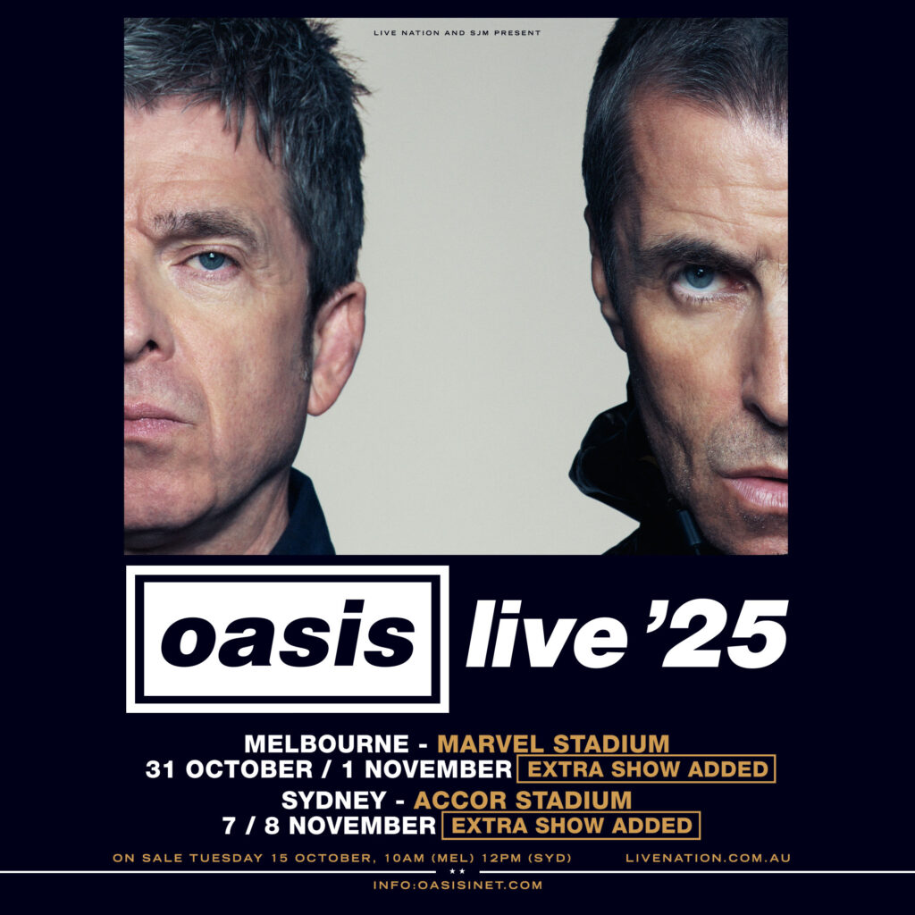 oasis and ball park aus tour 2025