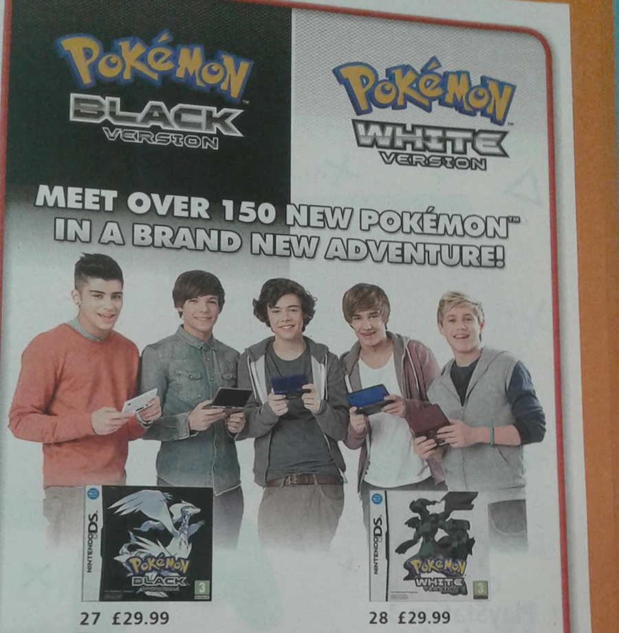 one direction 1d pokemon black and white collab 2011 2025