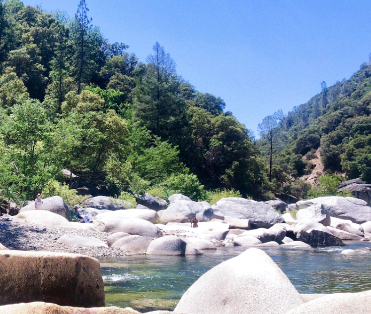 South Yuba River during the pandemic, Northern California, 2020. 
