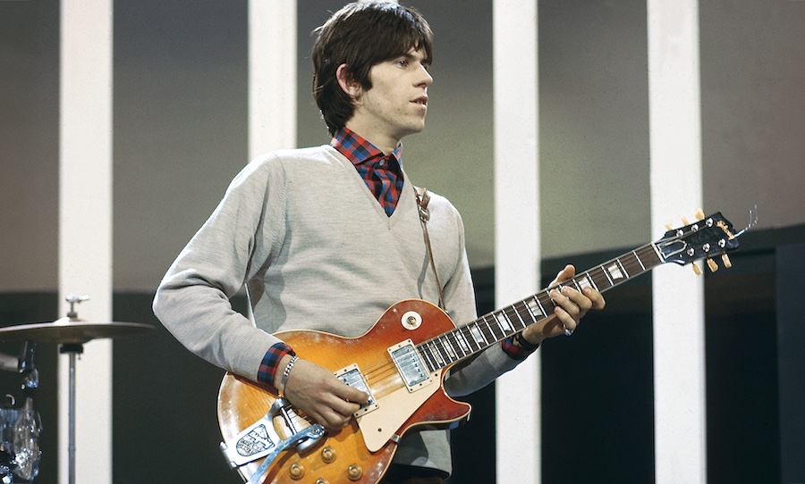 keith richards rolling stones gibson les paul stolen sunburst guitar met museum