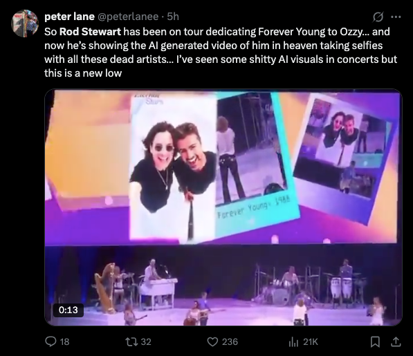 rod stewart ai tribute to ozzy