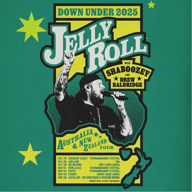 tour poster for jelly roll 2025 - australia