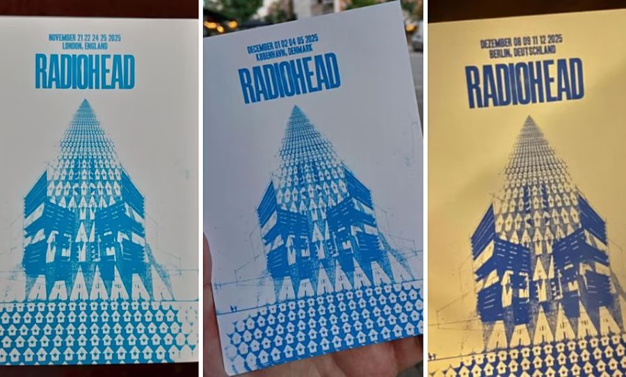 Radiohead flyers found in cities in Europe