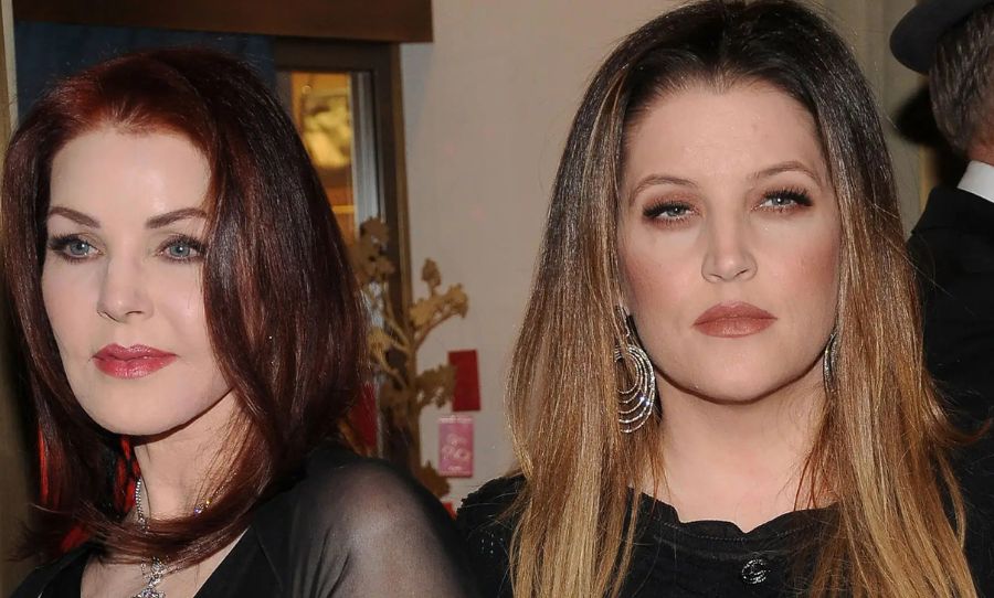 the presley family - lisa marie and priscilla