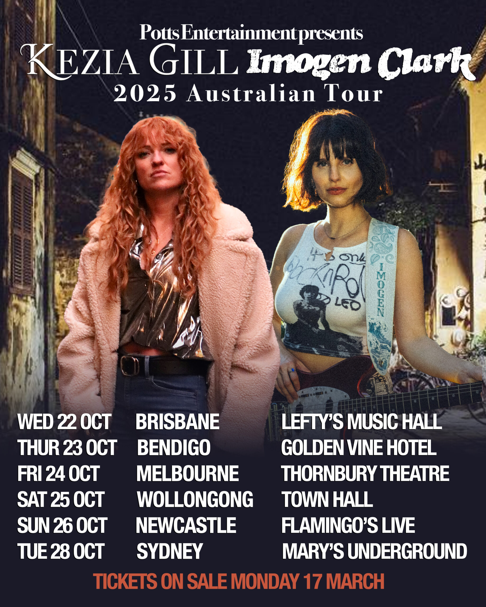 imogen clark kezia gill tour poster 2025