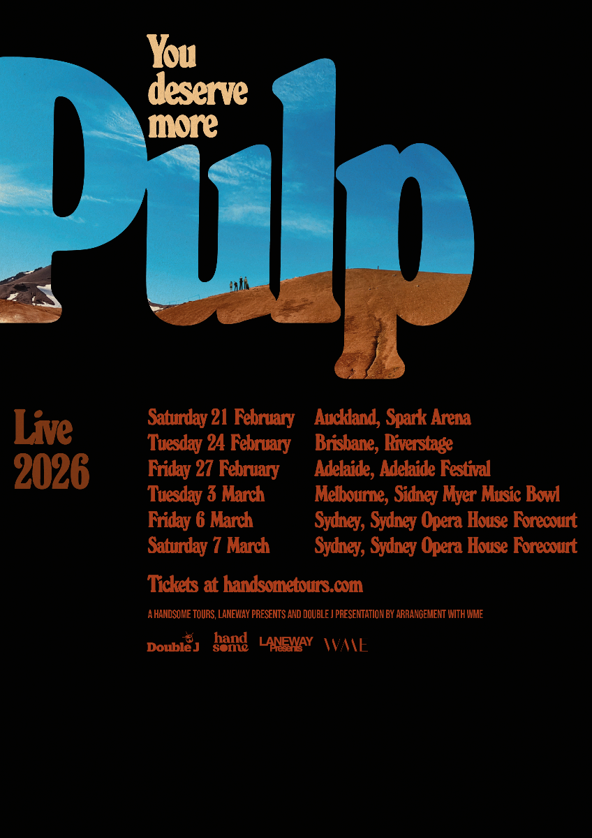 pulp tour poster - australia and new zealand 2025