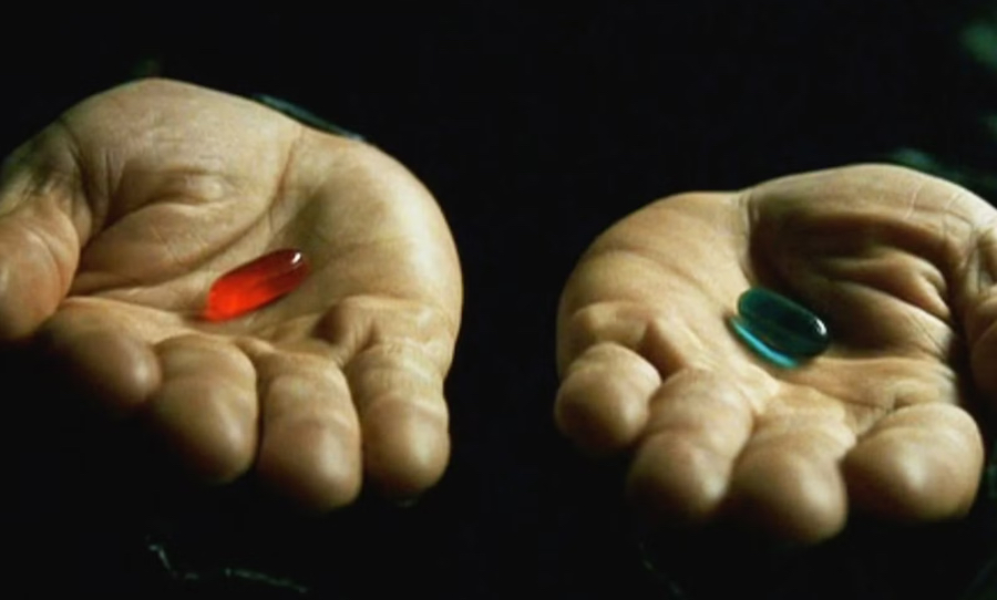 the matrix pills red pill blue pill lilly wachowski right wing appropriation