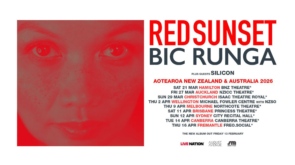 bic runga tour poster 2026