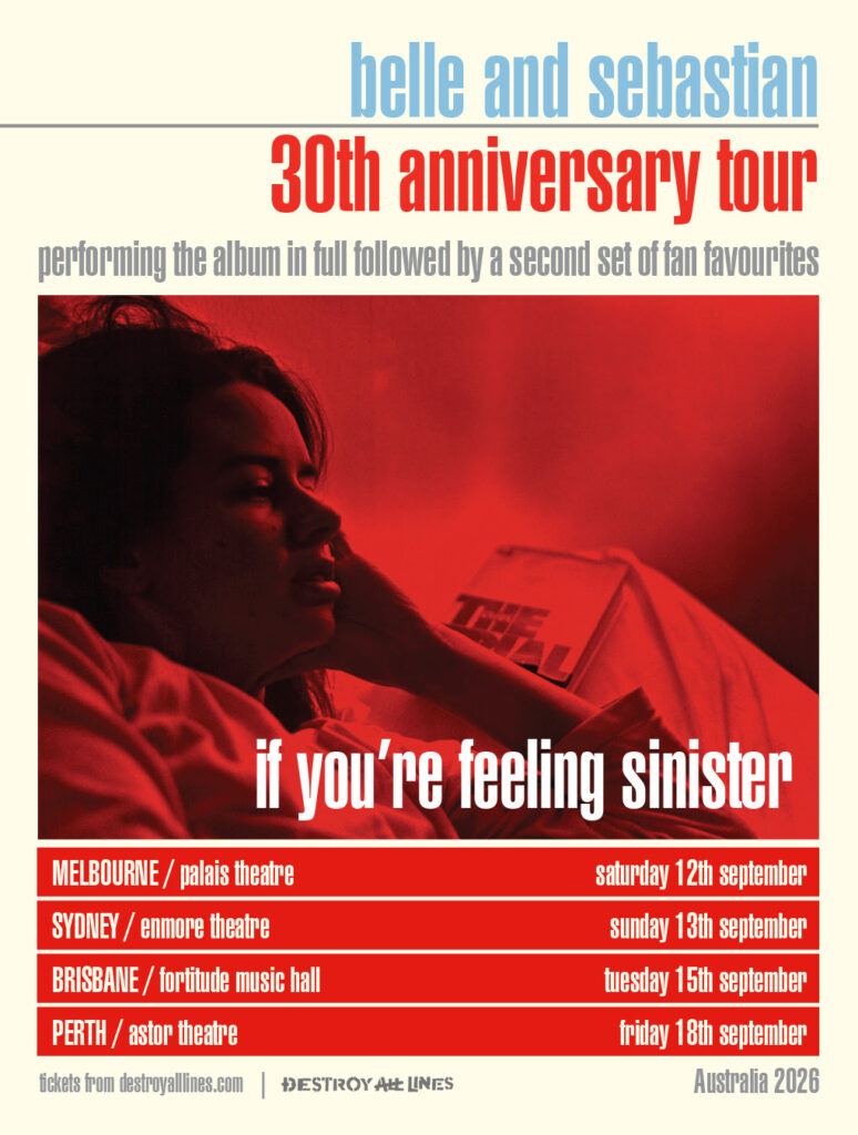 belle and sebastion tour poster 2026 aus tour