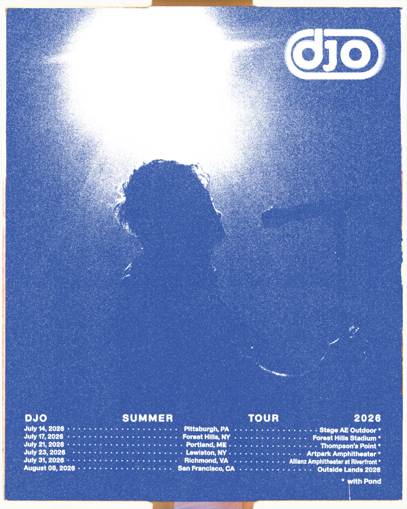 djo tour poster 2026 with pond.
