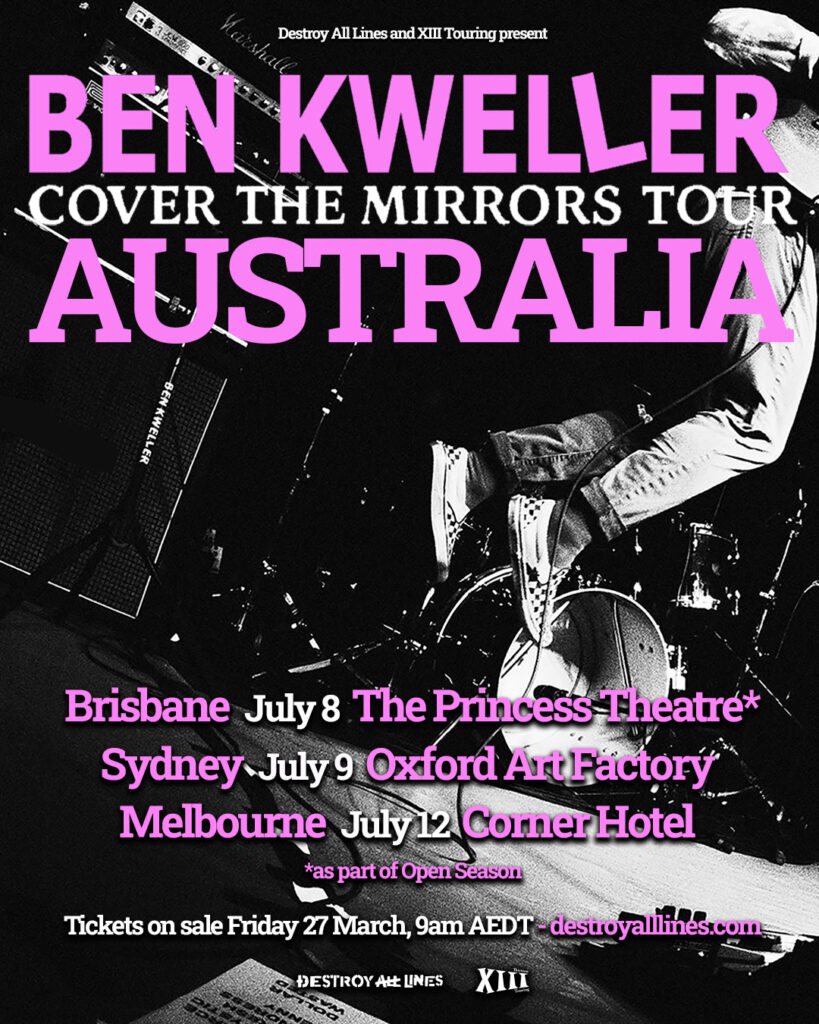 ben kweller tour poster 2026 - australia