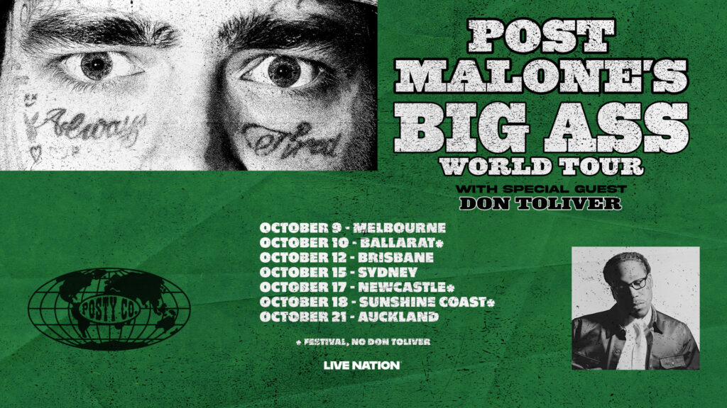post malone tour poster