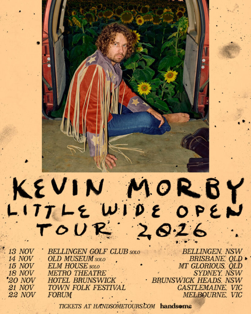kevin morby aus tour poster 2026