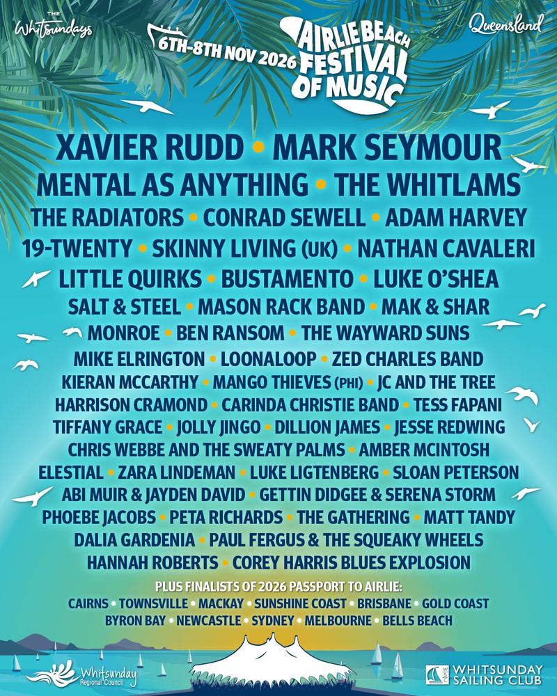 airlie beach festival full lineup 2026