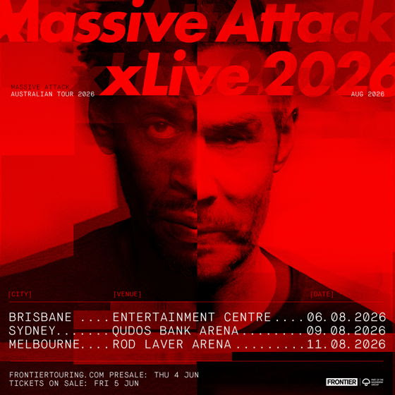 massive attack tour poster - australia 2026
