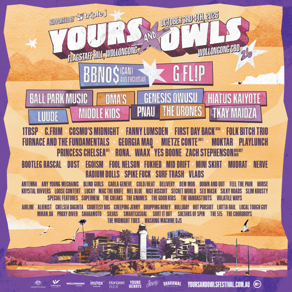 yours and owls poster 2026 lineup 