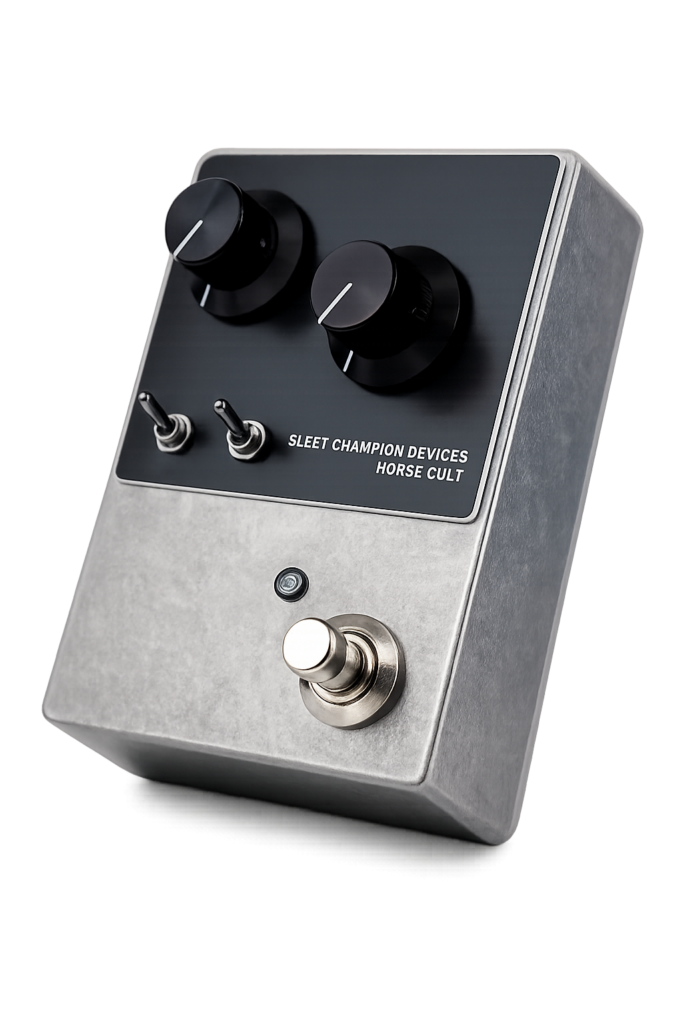 Horse Cult Brushed Aluminum Guitar Pedal