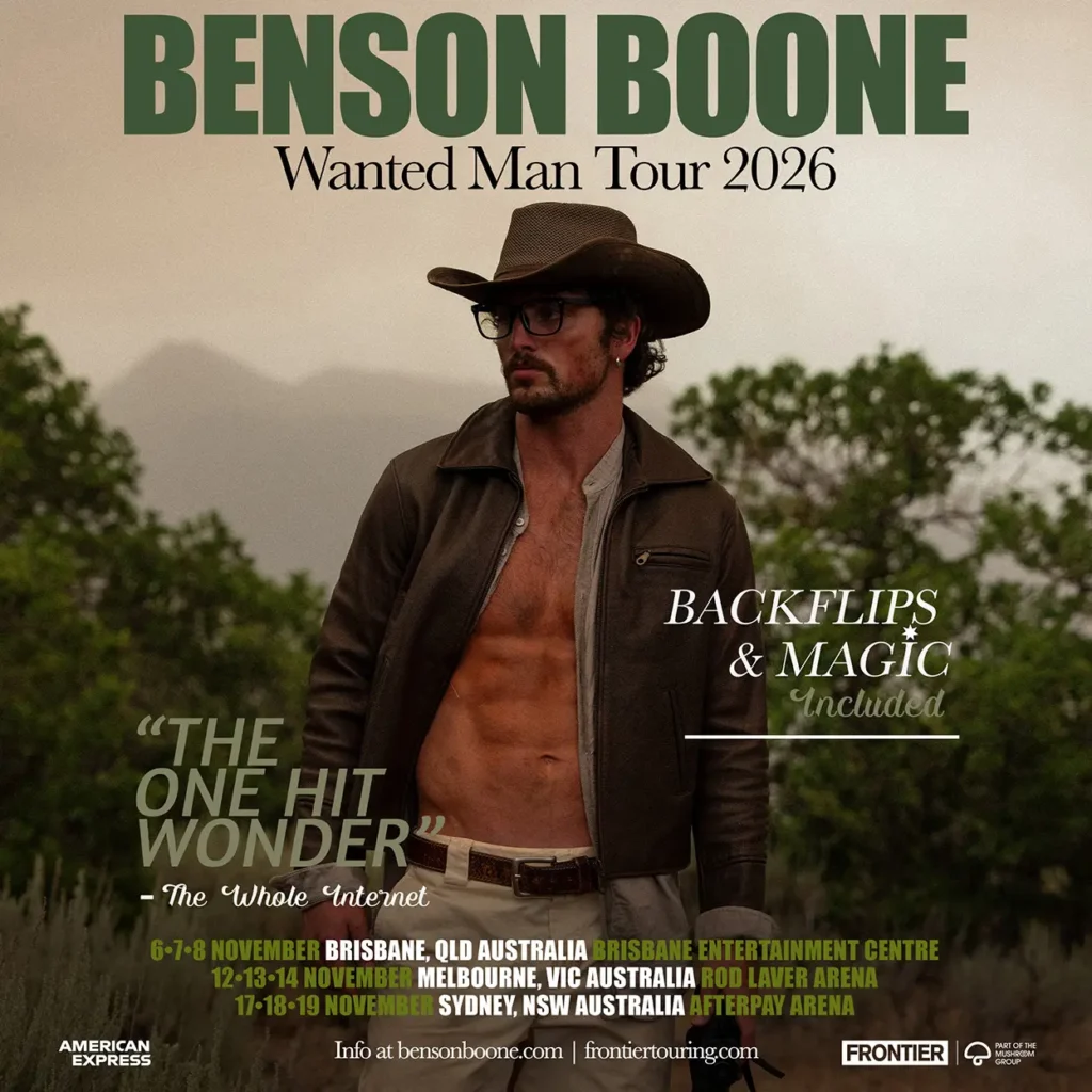 Benson Boone AUS Tour Dates
